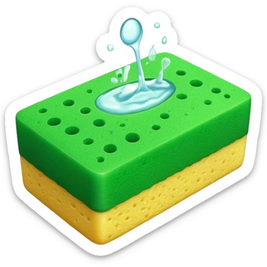 Sabão e bucha da cozinha sticker