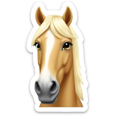Palomino horse sticker