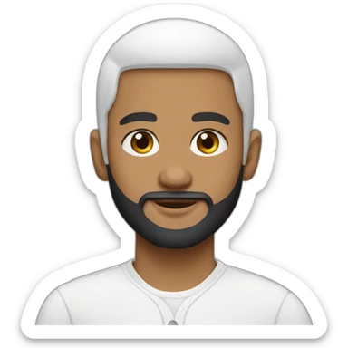 white muslim boy beard airpods sticker