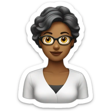 copywriter woman sticker