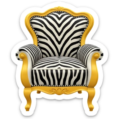 zebra chair sticker