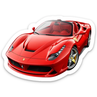 ferrari cartoon sticker
