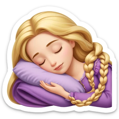 Rapunzel dormindo  sticker