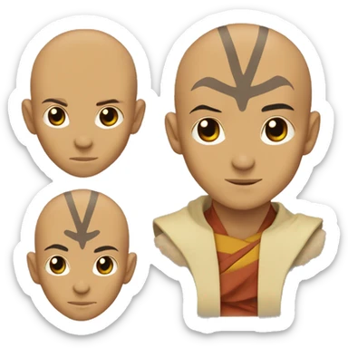 Aang from avatar the last airbender  sticker