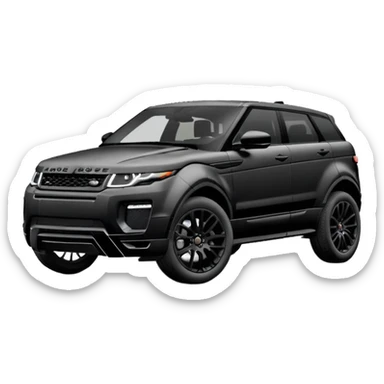 2024 all black LandRover evoque  sticker