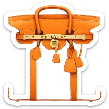 Birkin bag orange sticker