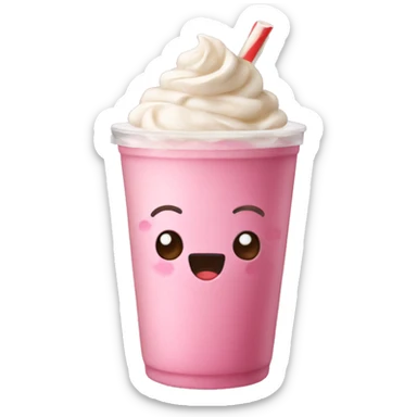 Pink frappe sticker