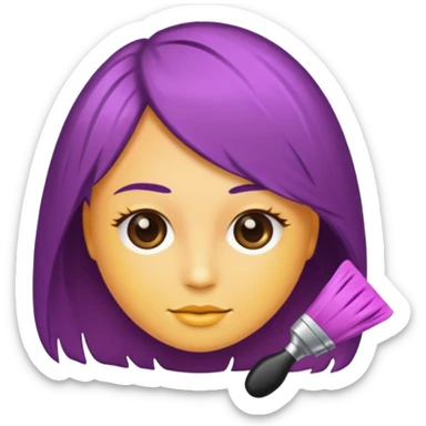 hair dye tool sticker