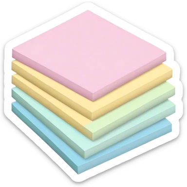pastel sticky notes sticker
