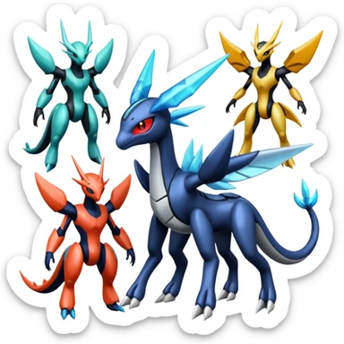 Dialga-Darkrai-Deoxys-Giratina-Palkia-Meloetta-fusion sticker