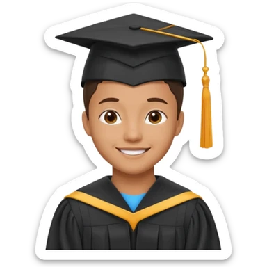 Bird graduate college sticker