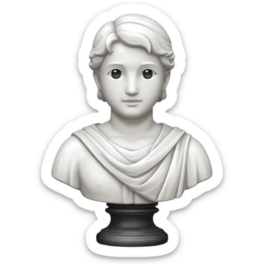 a marble statue sticker