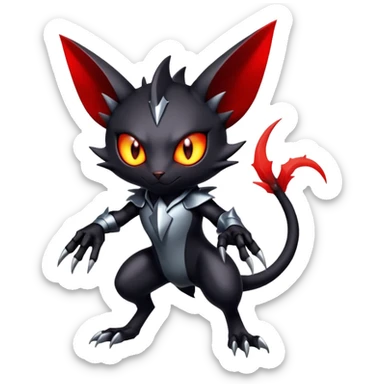 Shiny Dark Exotic Bisharp-Darkrai-Torracat-Scizor-Hybrid-Creature sticker