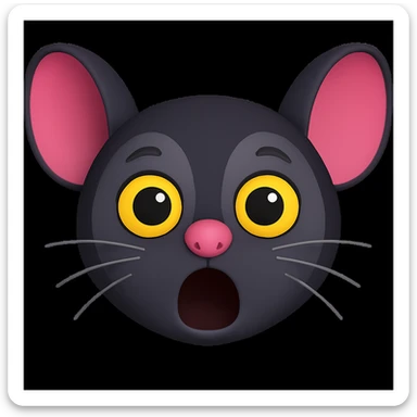 Adjust the colors of the first image to match the second image, especially making the grey areas the same darker shade as in the second image. Keep all other features and maintain the 3D emoji style with a transparent background. sticker