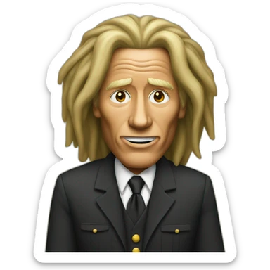 Trump as Bob marley sticker