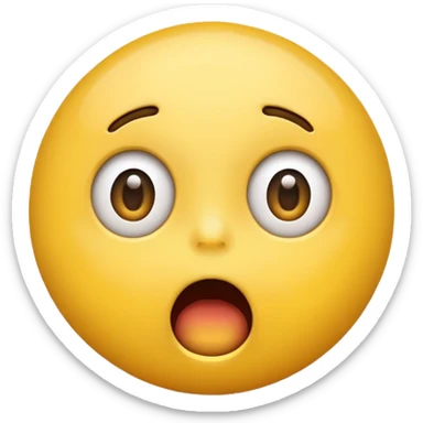 very excited and shock emoji sticker