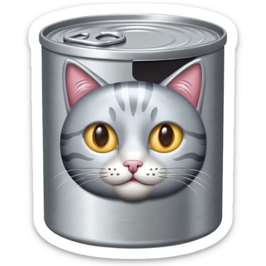 create a can of catfood emoji sticker