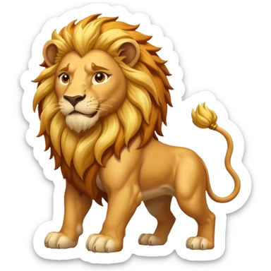 mythical lion sticker