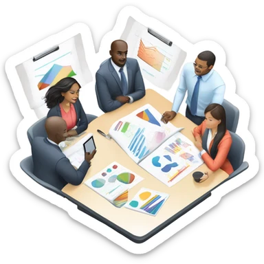 marketing and design b2b sticker