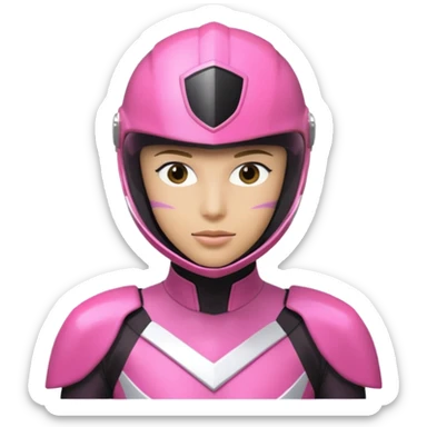 Power rangers Zeo pink ranger  sticker