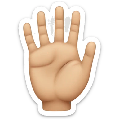 close all the fingers and open only the little and ring fingers sticker