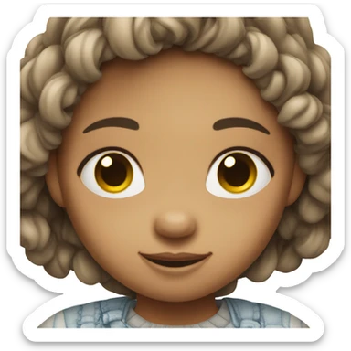 A girl wearing a stitch shirt sticker