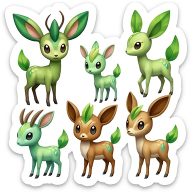 Meloetta-Celebi-Sawsbuck-Virizion-Pokémon-Fakémon-creature sticker