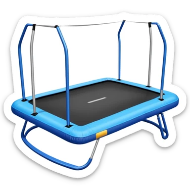 trampoline rectangulaire sans filet  sticker