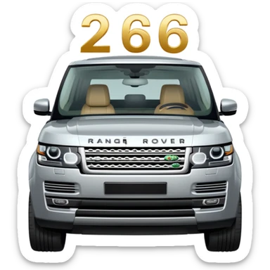 range rover with number 26 sticker