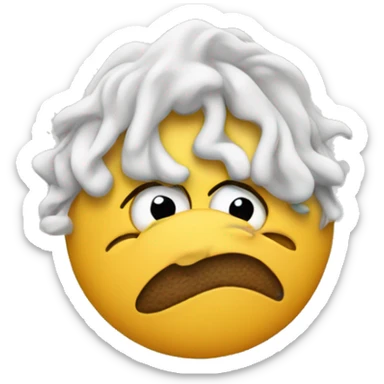 Scrunched up nose sticker