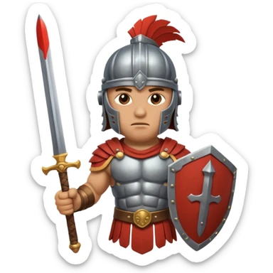 an animal Roman Gladiator sticker