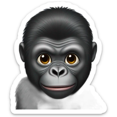Gorilla with Kim Kardashian sticker