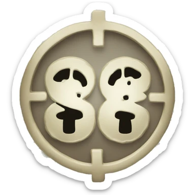 Dollar emoji with a prohibition emoji sticker