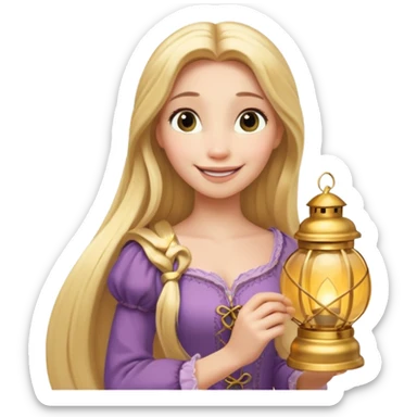 rapunzel lantern emoji sticker