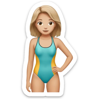 Alicia en la playa sticker