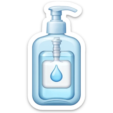 hand sanitizer sticker