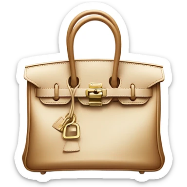 birkin bag on white background sticker