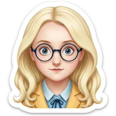 Evanna Lynch is Luna Lovegood in harry potter sticker