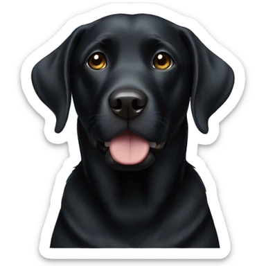 black lab sticker