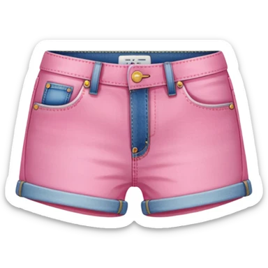 Pink short shorts sticker