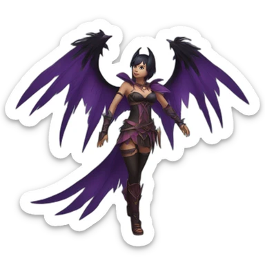 morrigan fullbody sticker