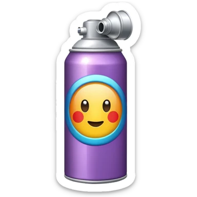 Aerosol with sticker sticker