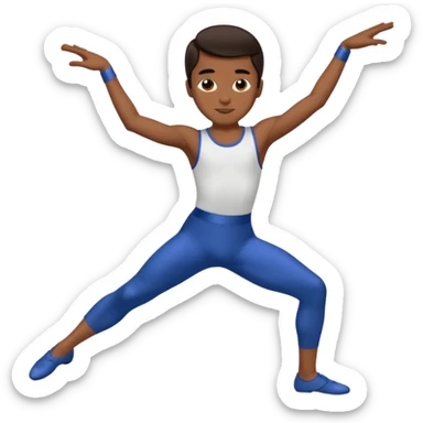 Alvin Aliey Jr, Dancer (1931-1989) with dark brown hair sticker