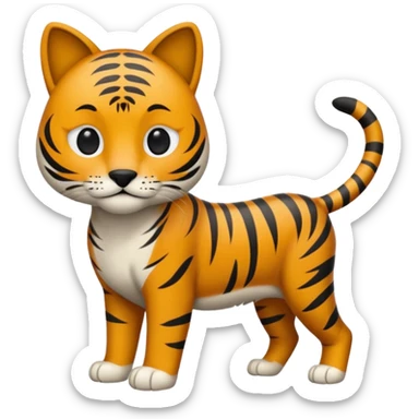 Chien mélanger à un chat malien  sticker