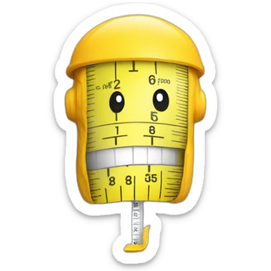 Dick-tape-measure sticker