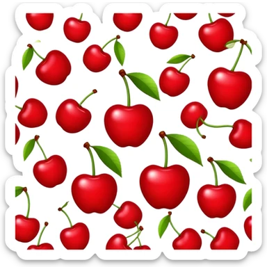 Cherry red aesthetics sticker