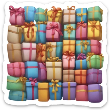 Multiple Color Giftbox. sticker