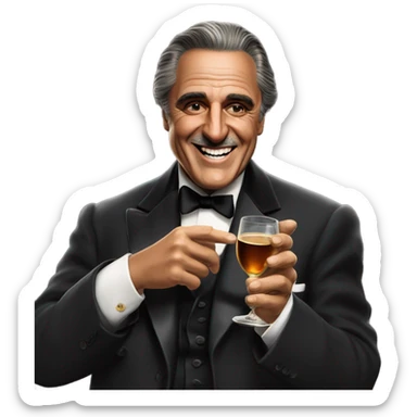 The godfather  says happy birthday Uncle Brucie sticker