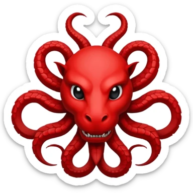 Can you generate me a emoji flag of the fictional world war two team hydra from Captain America? Can you make it the exact logo from the movie? TAKE AN EXACT COPY FROM THE MOVIE sticker