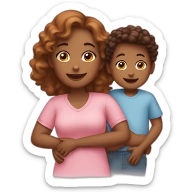 Single mom up two kids ￼ sticker